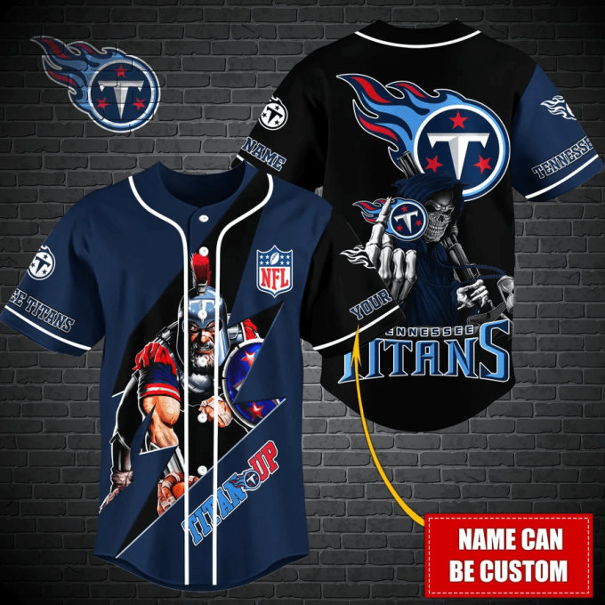 Tennessee Titans Personalized Baseball Jersey Fan Gifts 2