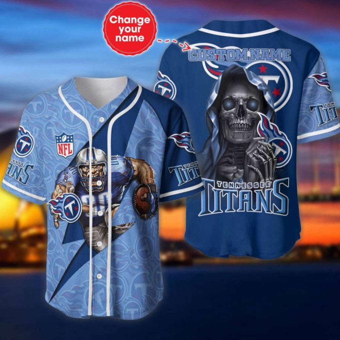 Tennessee Titans Personalized Baseball Jersey 2