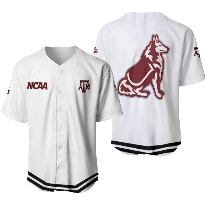 Texas Am Aggies Classic White With Mascot Gift For Texas Am Aggies Fans Baseball Jersey Gifts For Fans 2