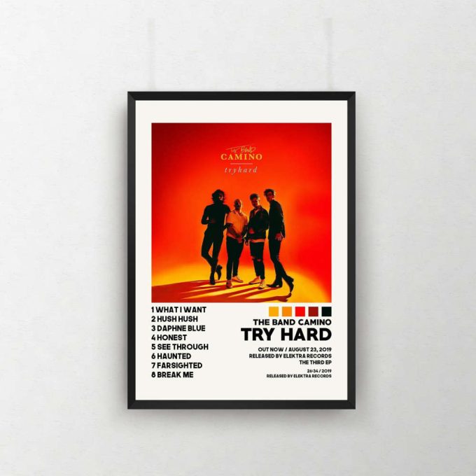 The Band Camino Posters / Try Hard Poster / Album Cover Poster / Poster Print Wall Art / Custom Poster / Home Decor, The Band Camino 2