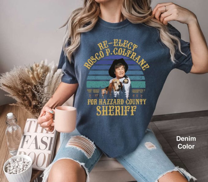 Vintage Dukes Of Hazzard Re-Elect Sheriff T-Shirt: Retro 80S Movies Comfort Tee - Funny Gift For You &Amp; Friends 3