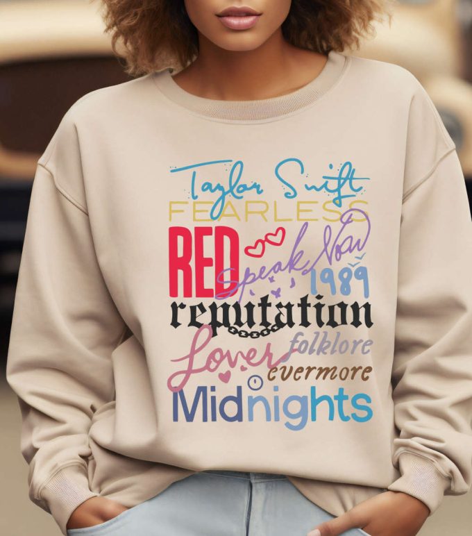 The Eras Tour Sweatshirt, Swiftie Merch Shirt, Vintage Ts The Eras Tour 2023 Hoodie, Midnights Concert Shirt Gift For Swiftie Fan 2