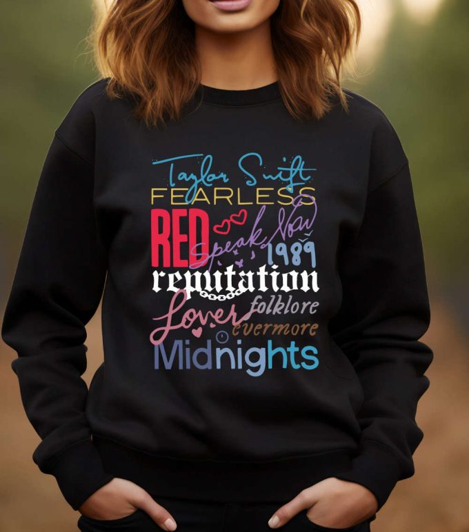 The Eras Tour Sweatshirt, Swiftie Merch Shirt, Vintage Ts The Eras Tour 2023 Hoodie, Midnights Concert Shirt Gift For Swiftie Fan 3