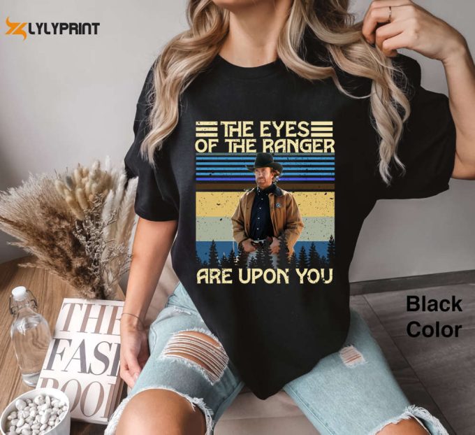 The Eyes Of The Ranger: Walker Texas Ranger Crime Drama Series Comfort Colors &Amp;Amp; Retro Unisex Shirts