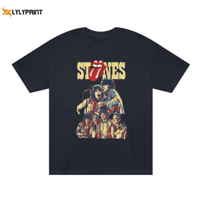 The Rolling Stones Rock Band Shirt, The Rolling Stones Mick Jagger Keith Richards Shirt, Shirt For Rock Lovers. 1