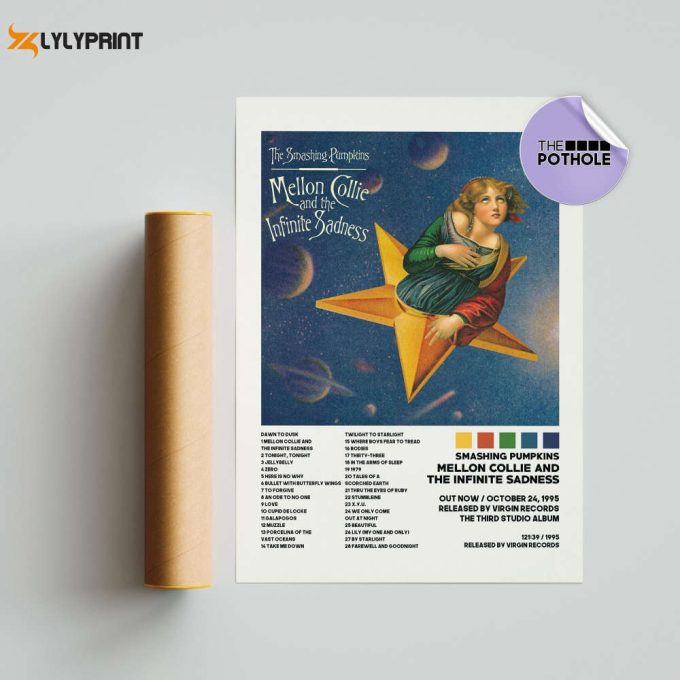 The Smashing Pumpkins Posters, Mellon Collie And The Infinite Sadness Poster, Album Cover Poster, Poster Print Wall Art, Custom Poster 1