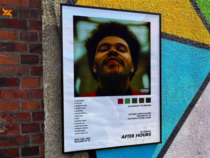 The Weeknd &Amp;Quot;After Hours&Amp;Quot; Album Cover Poster #2 1
