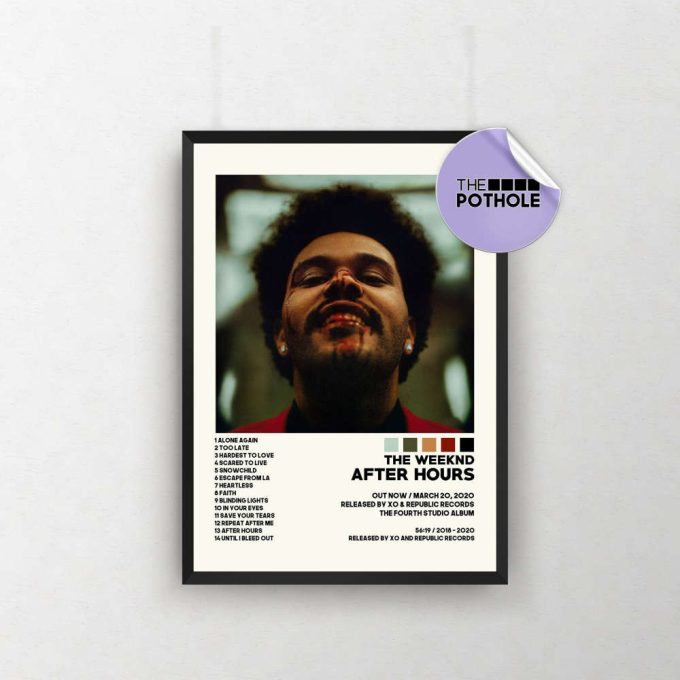 The Weeknd Posters / After Hours Poster / The Weeknd, After Hours, Album Cover Poster / Poster Print Wall Art / Custom Poster / Home Decor 2