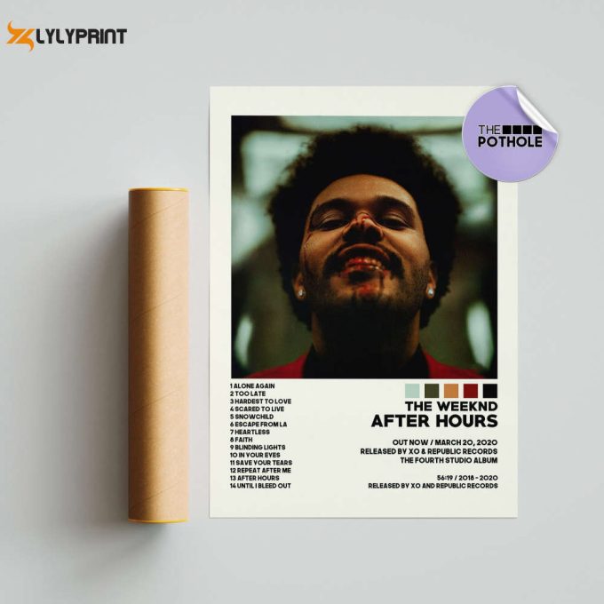 The Weeknd Posters / After Hours Poster / The Weeknd, After Hours, Album Cover Poster / Poster Print Wall Art / Custom Poster / Home Decor 1