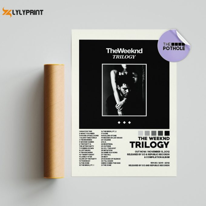 The Weeknd Posters / Trilogy Poster / The Weeknd, Trilogy, Album Cover Poster / Poster Print Wall Art / Custom Poster / Home Decor 1