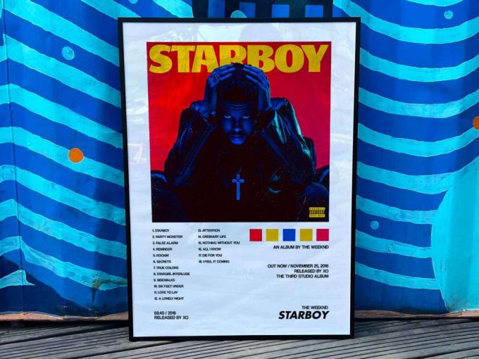 The Weeknd &Quot;Starboy&Quot; Album Cover Poster #2 3