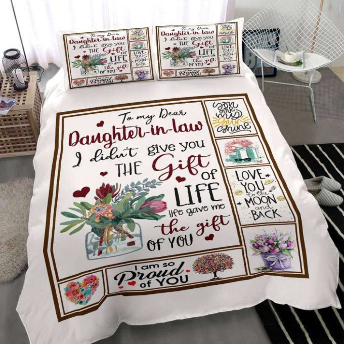 Gift For Fans: To My Dear Daughter In Law Duvet Cover Bedding Set - Bd901 7