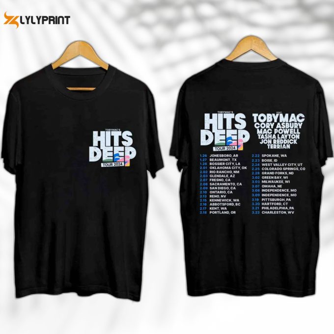 Tobymac Hits Deep Tour 2024 Shirt, Tobymac Fan Shirt, Rapper Tobymac 2024 Concert Shirt, Tobymac Shirt, Tobymac Tour Gift, Tobymac Tour Tee 1