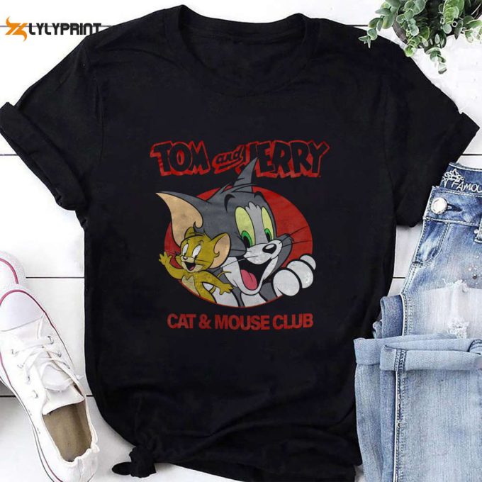 Tom And Jerry Cat &Amp;Amp; Mouse Club T-Shirt, Tom And Jerry Shirt Fan Gifts, For Men Women 1