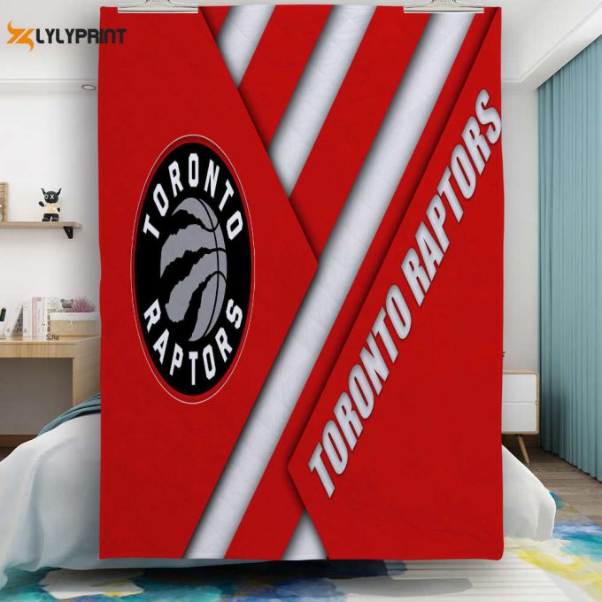 Toronto Raptors Red White Gift For Fan 3D Full Printing Quilt Home Decor 2024 Gifts Home Decor 2024 Gifts 1