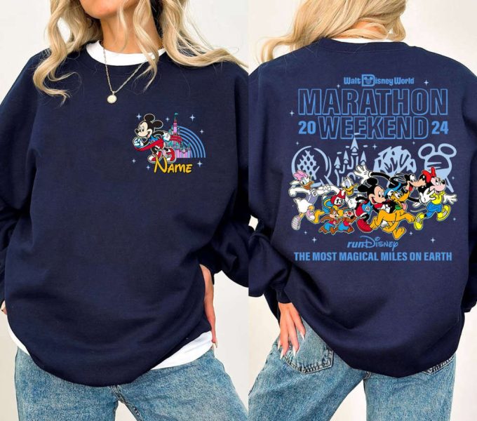 2024 Personalized Mickey And Friends Rundisney Shirt Marathon Weekend 2