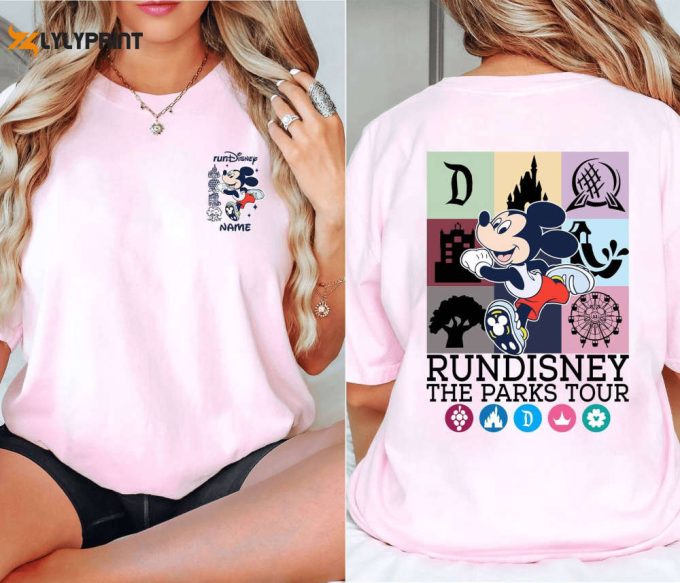 Personalized Mickey Rundisney Shirt Half Marathon 2024 Walt Disneyworld Marathon Weekend 1