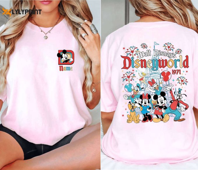 Two-Sided Personalized Mickey And Friends Walt Disneyworld 2024 Shirt, Disneyland 2024 Shirt, Family Vacation 2024 Shirt, Magic Kingdom Tee 1