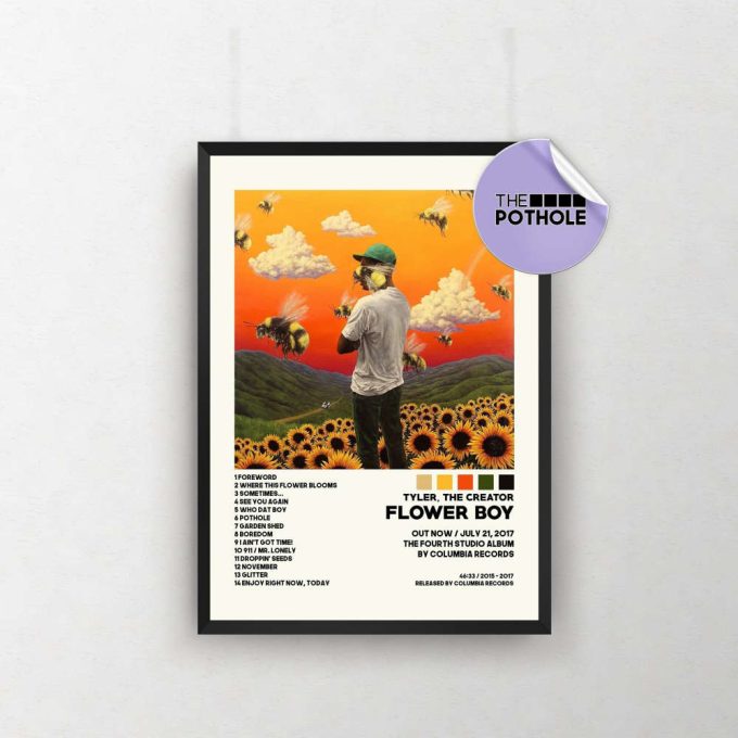 Tyler, The Creator Poster / Flower Boy Poster / Album Cover Poster Poster Print Wall Art, Custom Poster, Home Decor, Tyler The Creator 2