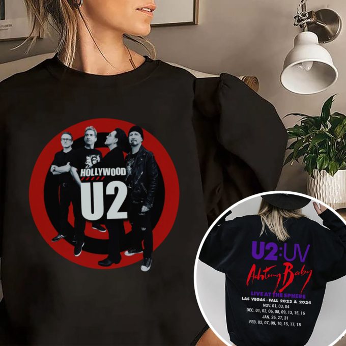 Achtung Baby Live At Sphere Las Vegas 2023 2024 Concert Shirt Perfect For True Fans, Achtung Babytour Sweatshirt, Rock Bandtee 3