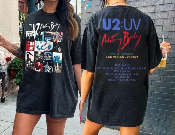 U2 Achtung Baby Tour 2024 Shirt, Signature U2 Band Shirt, For Men Women 3