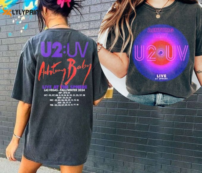 U2 Achtung Baby Tour 2024 Shirt, Signature U2 Band Shirt, The Joshua Tree U2 Band Shirt, U2 Rock Band Shirt, U2 Tour Merch 1