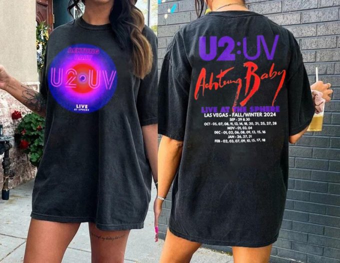 U2 Achtung Baby Tour 2024 Shirt, Signature U2 Band Shirt, The Joshua Tree U2 Band Shirt, U2 Rock Band Shirt, U2 Tour Merch 2