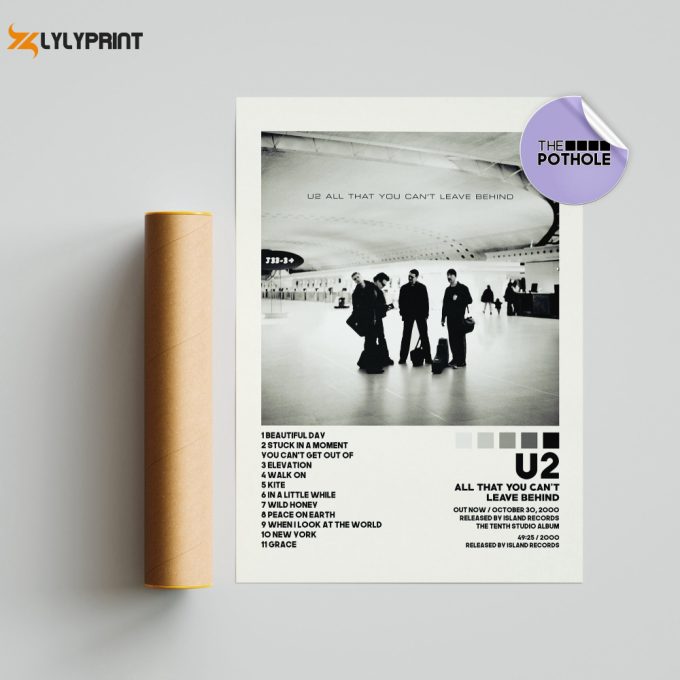U2 Posters / All That You Can'T Leave Behind Poster / U2, Album Cover Poster, Poster Print Wall Art, Custom Poster, Home Decor 1