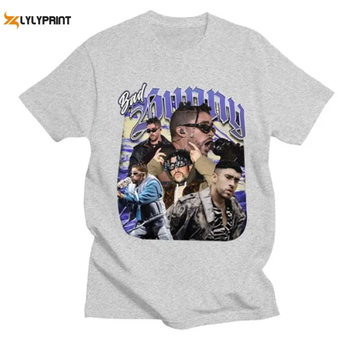 Un Verano Sin Ti Bad Bunny Print T Shirt, Rapper Bad Bunny Graphic T-Shirt ,Bad Bunny Vintage 90S Grapic Tee Unisex, Bad Bunny Gift For Fan 1