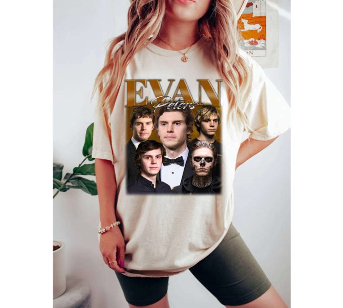 Unisex Evan Peters T-Shirts Evan Peters Shirt Evan Peters Tees Evan Peters Merch Famous Shirt Tee Cute Character T-Shirt 4