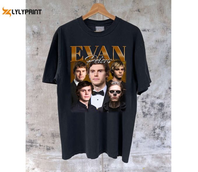 Unisex Evan Peters T-Shirts Evan Peters Shirt Evan Peters Tees Evan Peters Merch Famous Shirt Tee Cute Character T-Shirt 1