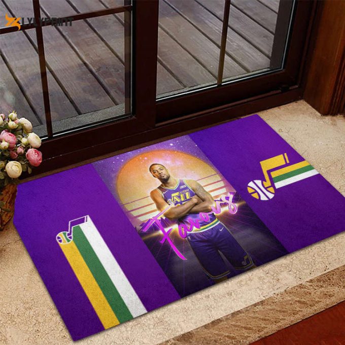 Utah Jazz Player Home Decor 2024 Foldable Doormat Indoor Outdoor Welcome Mat Home Decor 1