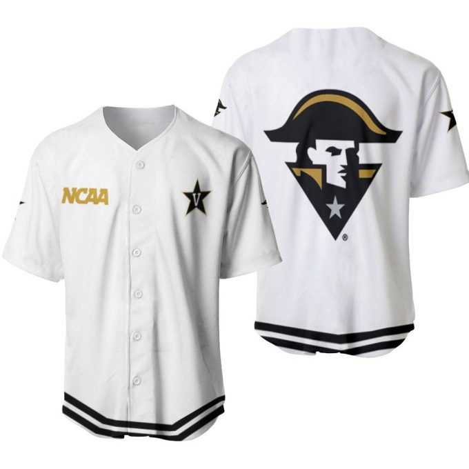 Vanderbilt Commodores Classic White With Mascot Gift For Vanderbilt Commodores Fans Baseball Jersey Gifts For Fans 2