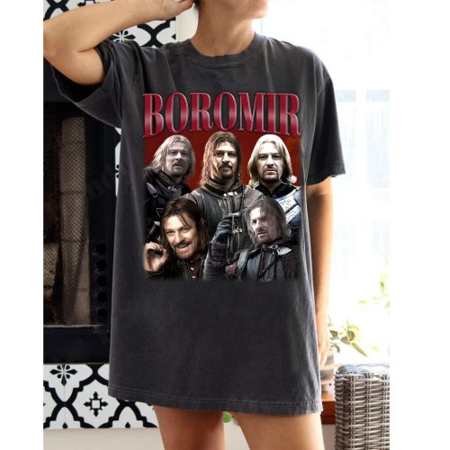 Vintage Boromir T-Shirt Boromir Character Shirt Boromir Tees Boromir Sweater Boromir Unisex College  Unisex T-Shirt