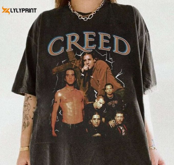 Vintage Creed 2024 Tour Unisex Shirt Hoodie Sweatshirt, The Creed Band Summer Of 99 T-Shirt, 2024 Music Concert Tee, Gift For Fan 1