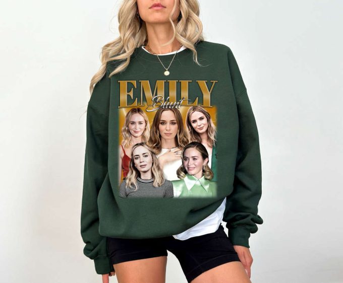 Vintage Emily Blunt T-Shirts Emily Blunt Shirt Emily Blunt Tees Emily Blunt Merch Couples T-Shirt Actress Unisex T-Shirt 4