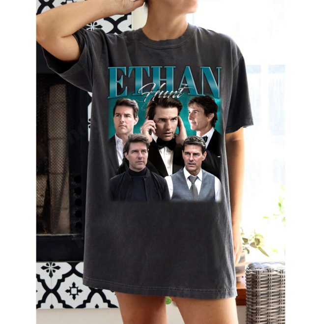 Vintage Ethan Hunt T-Shirts Ethan Hunt Shirt Ethan Hunt Tees Ethan Hunt Merch Famous Shirt Tee Cute Character T-Shirt 2