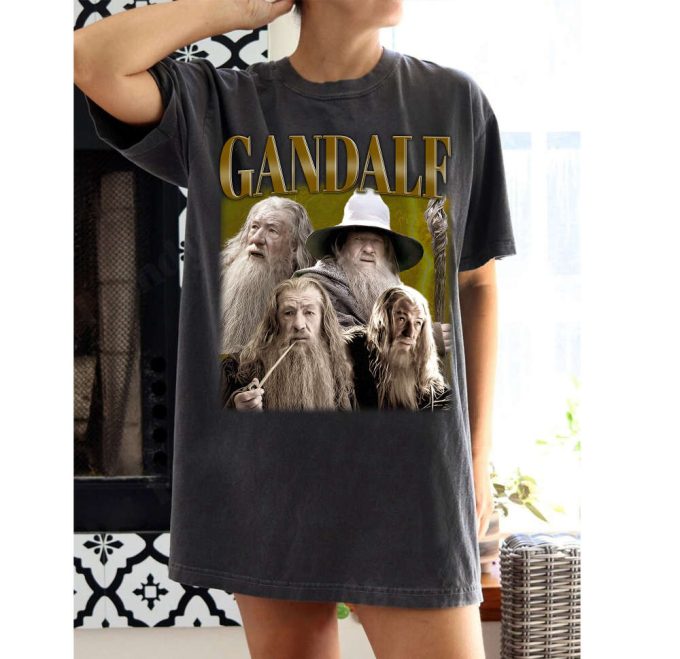 Vintage Gandalf T-Shirt Gandalf Shirt Gandalf Tees Gandalf Sweater Vintage Movie Vintage Unisex T-Shirt 2