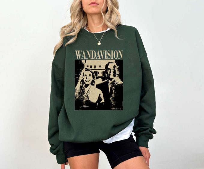 Wanda Vision T-Shirt Wanda Vision Hoodie Wanda Vision Tee Movie Sweater Movie Sweatshirt Unisex T-Shirt Trendy Sweatshirt 5