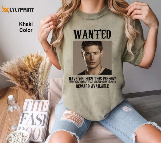 Wanted Jensen Ackles Supernatural Comfort Colors T-Shirt – Iconic Supernatural Shirt For Fans