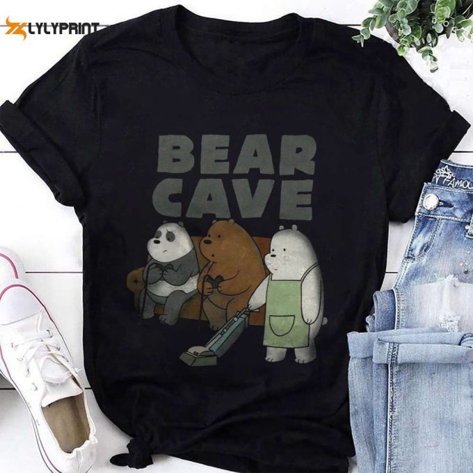 We Bare Bears Bear Cave T-Shirt, We Bare Bears Shirt Fan Gifts, For Men Women 1