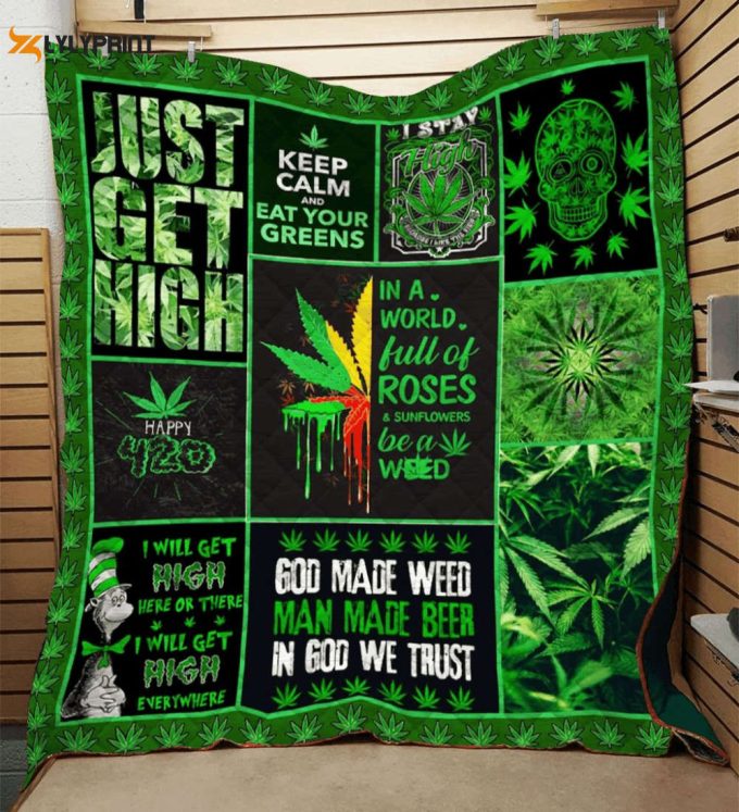 Weed Be A Weed 3D Customized Quilt 1