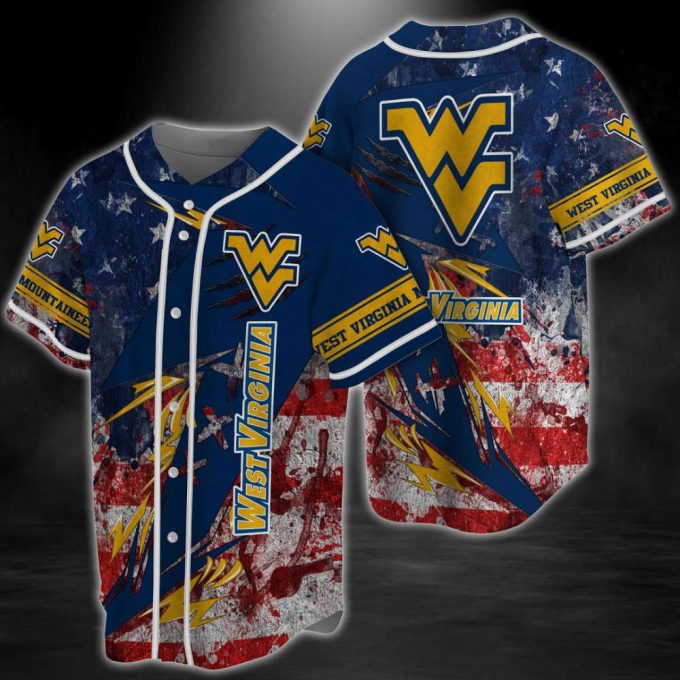 West Virginia Mountaineers Baseball Jersey Gift For Men Women 2