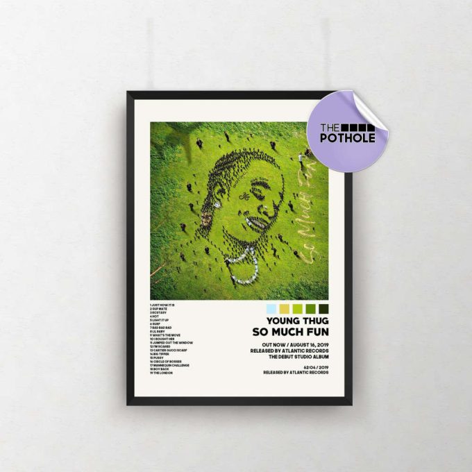 Young Thug Posters / So Much Fun Poster / Young Thug, Punk / Album Cover Poster / Tracklist Poster, Custom Poster, Kendick Lamar 2