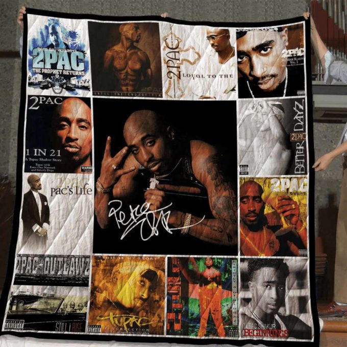 2Pac 2 Quilt Blanket For Fans Home Decor Gift 2