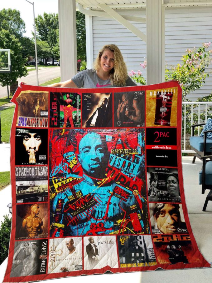 2Pac Quilt Blanket For Fans Home Decor Gift 2