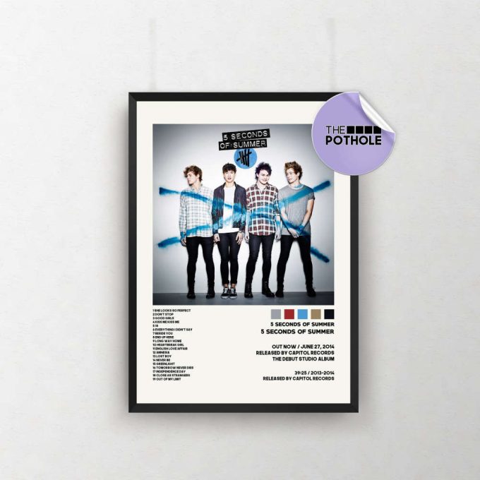 5 Seconds Of Summer Posters / 5Sos Poster, Album Cover Poster / Poster Print Wall Art / Custom Poster, 5 Seconds Of Summer, 5Sos 2