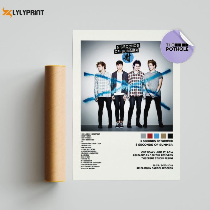 5 Seconds Of Summer Posters / 5Sos Poster, Album Cover Poster / Poster Print Wall Art / Custom Poster, 5 Seconds Of Summer, 5Sos 1