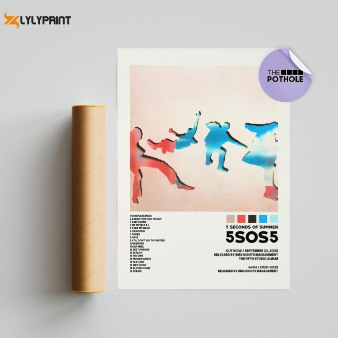 5 Seconds Of Summer Posters / 5Sos5 Poster, Album Cover Poster / Poster Print Wall Art / Custom Poster, 5 Seconds Of Summer, 5Sos, Calm 1