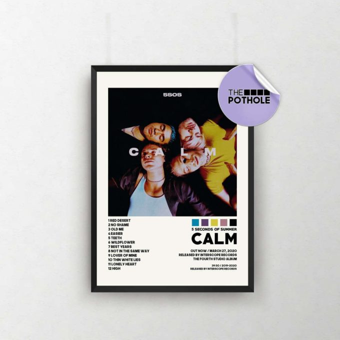 5 Seconds Of Summer Posters / Calm Poster, Album Cover Poster / Poster Print Wall Art / Custom Poster, 5 Seconds Of Summer, Tpwk, 5Sos, Calm 2